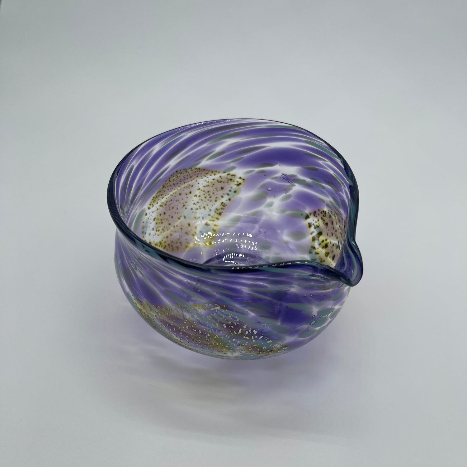 Suikaen: Crystal Series (Katakuchi Chawan Glass Matcha Bowl with Spout ) SORA yunomi.life 6