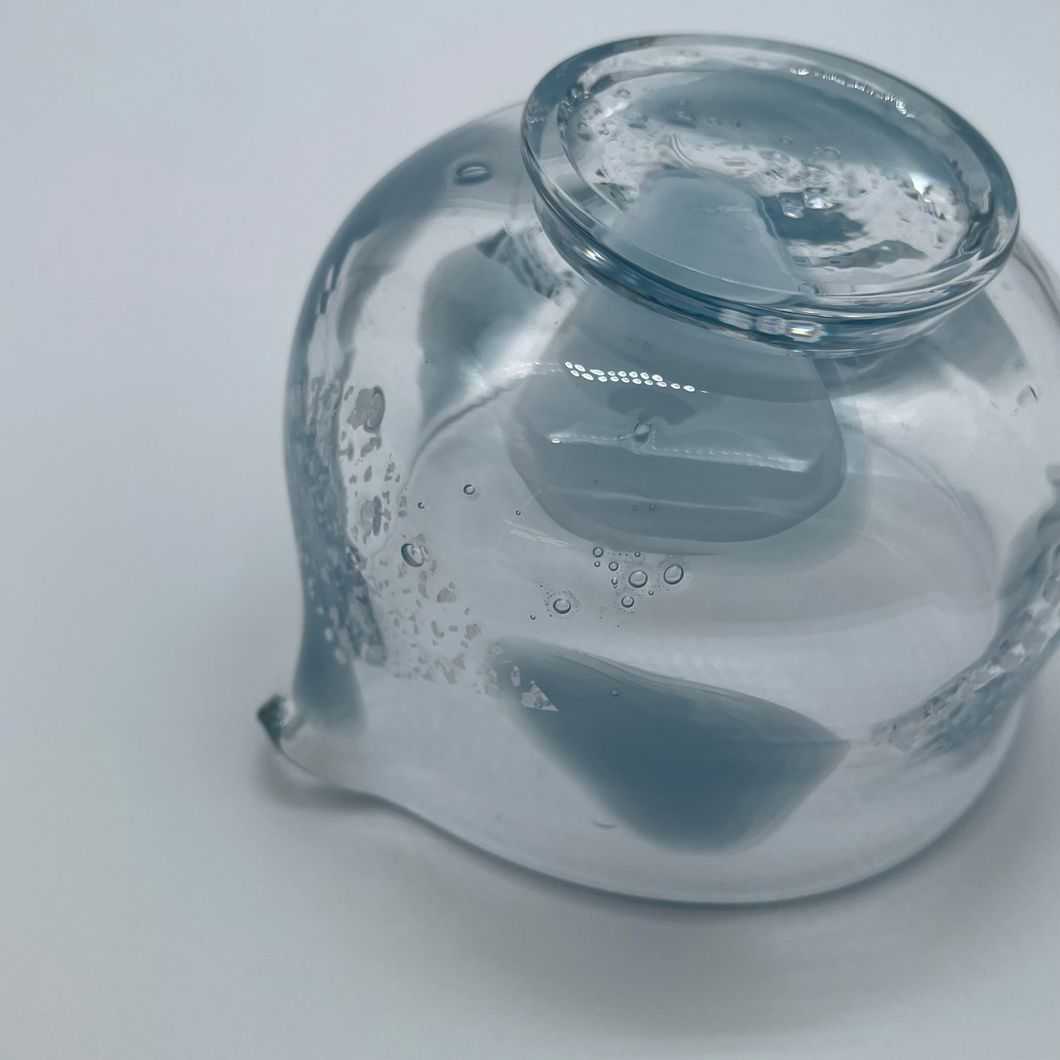 Suikaen: Crystal Series (Katakuchi Chawan Glass Matcha Bowl with Spout ) UMI yunomi.life 2