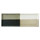 Kanesho Toki: Tsumugi: Modern Color Block Rectangular Plate / 紬プレート
