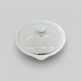 WDH - Hasamiyaki Porcelain White Houhin Tea Set (Pot + 2 Cups) front topview