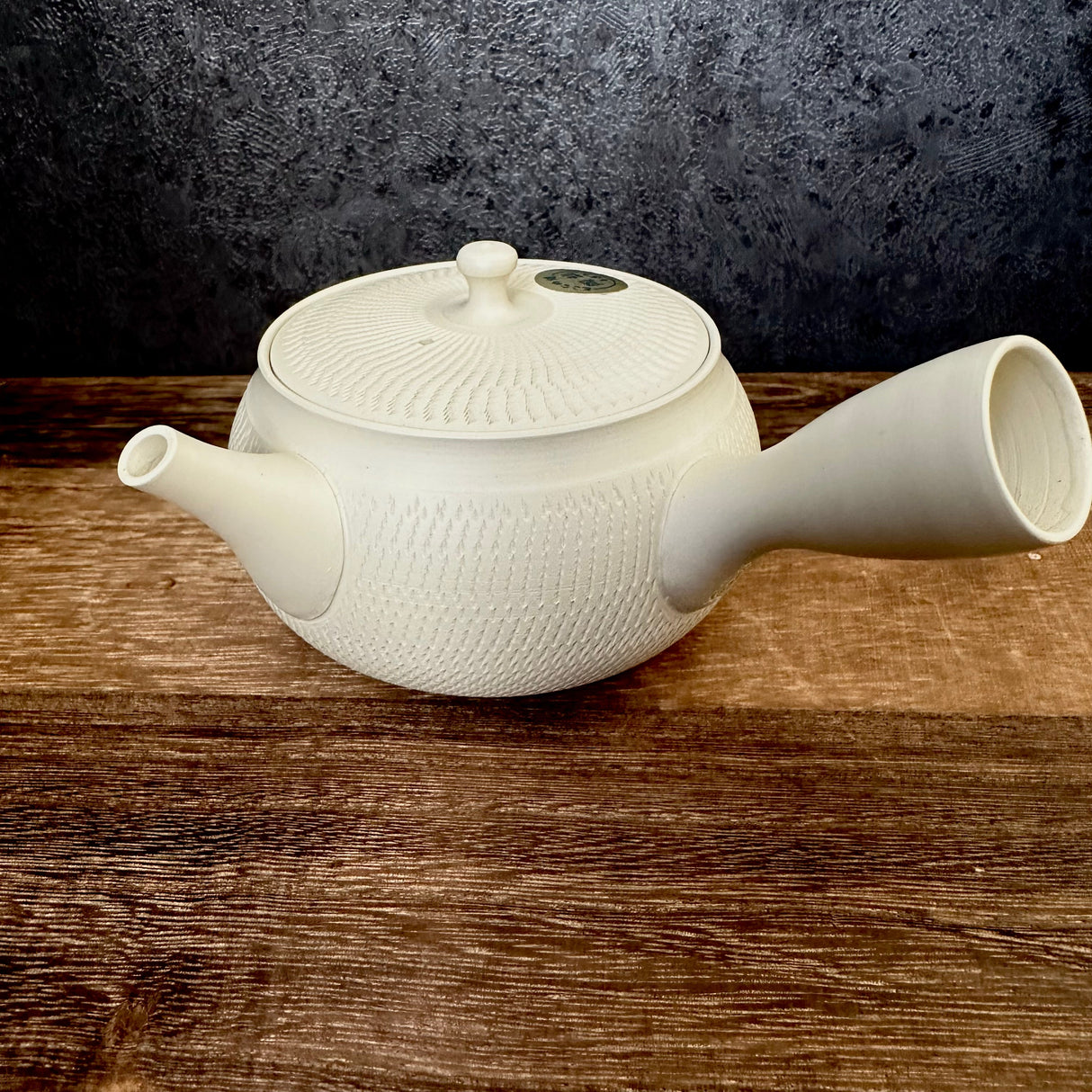 Yamaki ikai (Tousen): Tokoname White Kyusu Tea Pot 常滑 陶仙ホワイト急須