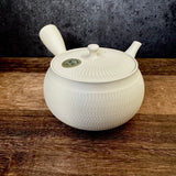 Yamaki ikai (Tousen): Tokoname White Kyusu Tea Pot 常滑 陶仙ホワイト急須