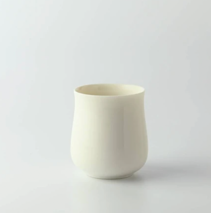 Miyama Minoyaki Oval Cup (Off White) ポット（クリームホワイト）