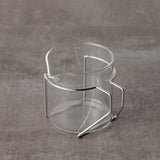 スリースノー：茶こしとガラス急須セット（ピンクゴールド） 