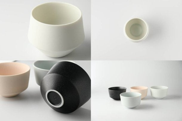 Yamatsu Kiln (Minoyaki, Gifu): Minimalist Frustum Sencha Cup, Pale Blue