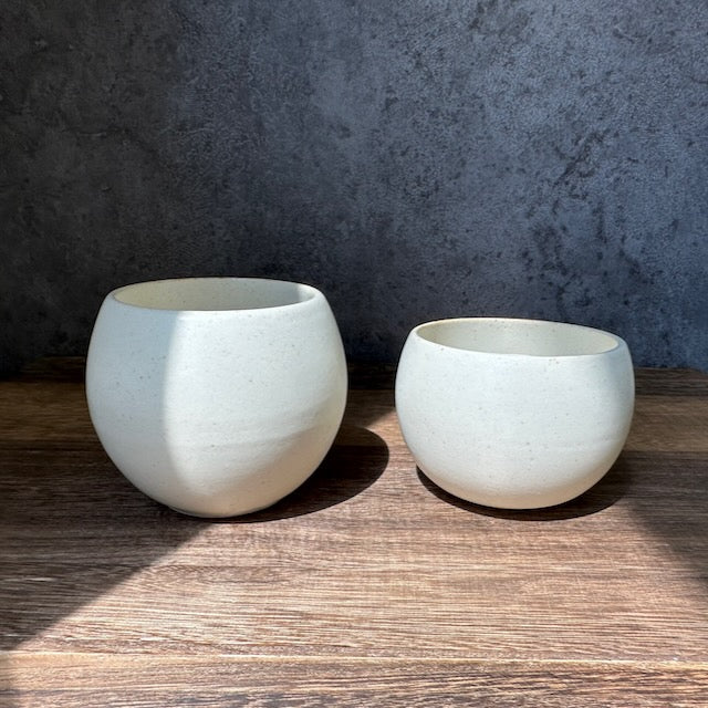 SHIKIKA - Korokoro Round Yunomi Cup (White)