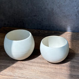 SHIKIKA - Korokoro Round Yunomi Cup (White)