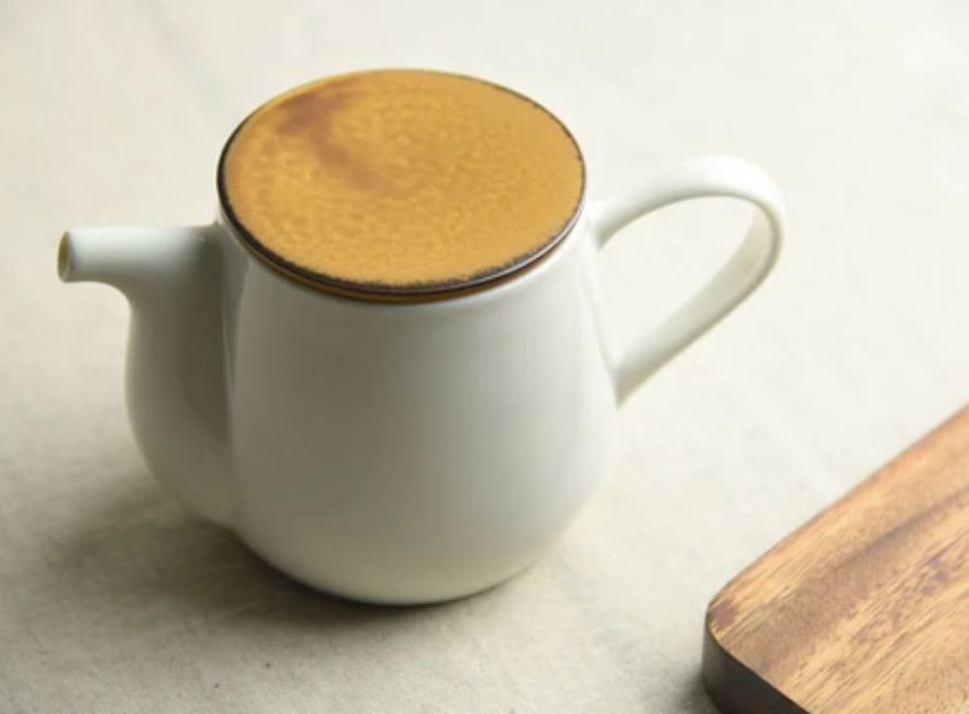 Miyama bico Tea Pot ティーポット キューラ型 カラメルブラウン