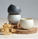 SHIKIKA - Korokoro Round Yunomi Cup (White)