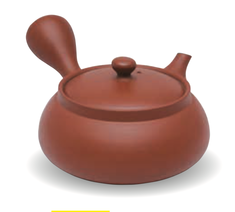 Isobe Ceramics: Tokoname Crimson Yokode Kyusu Tea Pot with Ceramic Mesh Strainer 170 ml