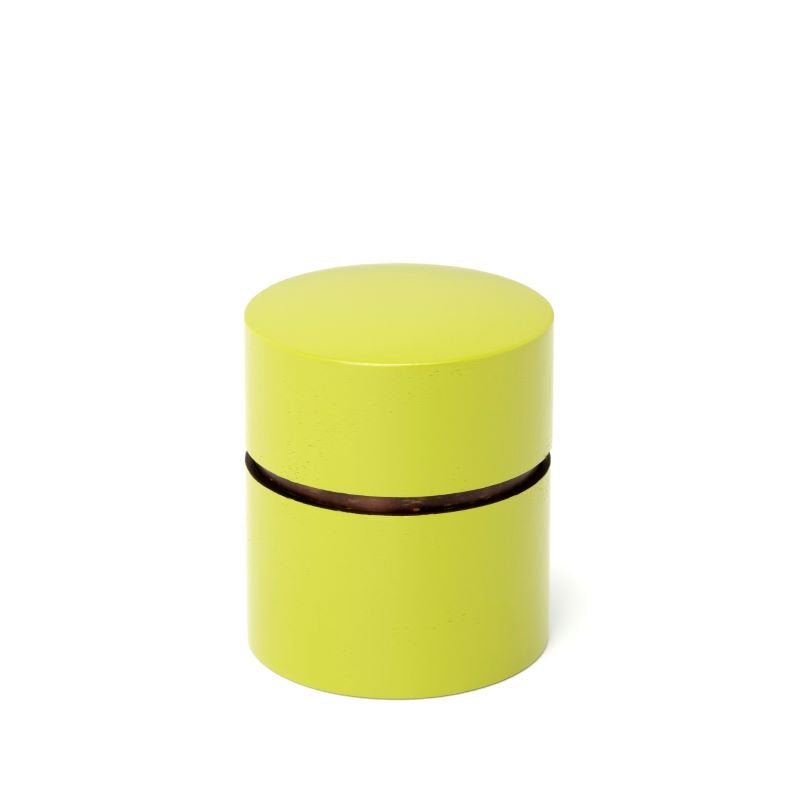 Fujiki Denshiro: Obizutsu Tea Canister - Wakaba 帯筒茶筒わかば - Yunomi.life