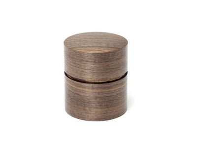 Fujiki Denshiro: Obizutsu Tea Canister - Walnut 帯筒茶筒くるみ - Yunomi.life