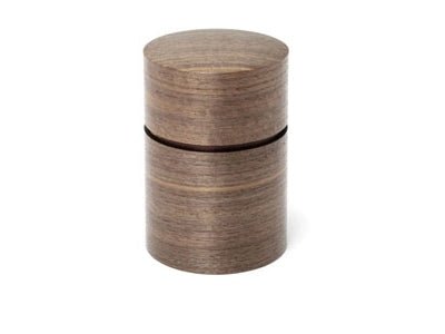 Fujiki Denshiro: Obizutsu Tea Canister - Walnut 帯筒茶筒くるみ - Yunomi.life