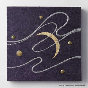 Hana & Haku: Decorative Washi Paper Panel (Purple #2) - Yunomi.life