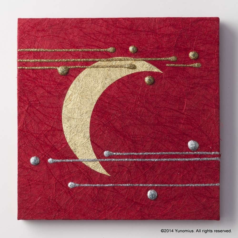 Hana & Haku: Decorative Washi Paper Panel (Red #3) - Yunomi.life