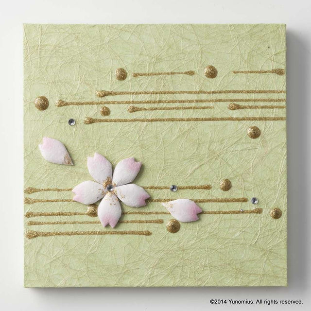 Hana & Haku: Sakura Washi Paper Panel (Green #3) - Yunomi.life