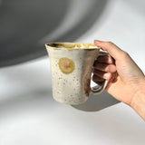 Hiroshi Hirai: Heart Shaped Mug Cup, Yellow Accents - Yunomi.life