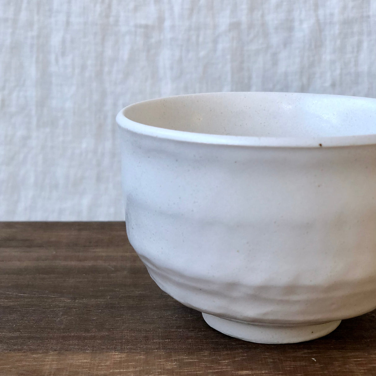 Kizoku Club: White Bizen-yaki Mini Matcha Bowl