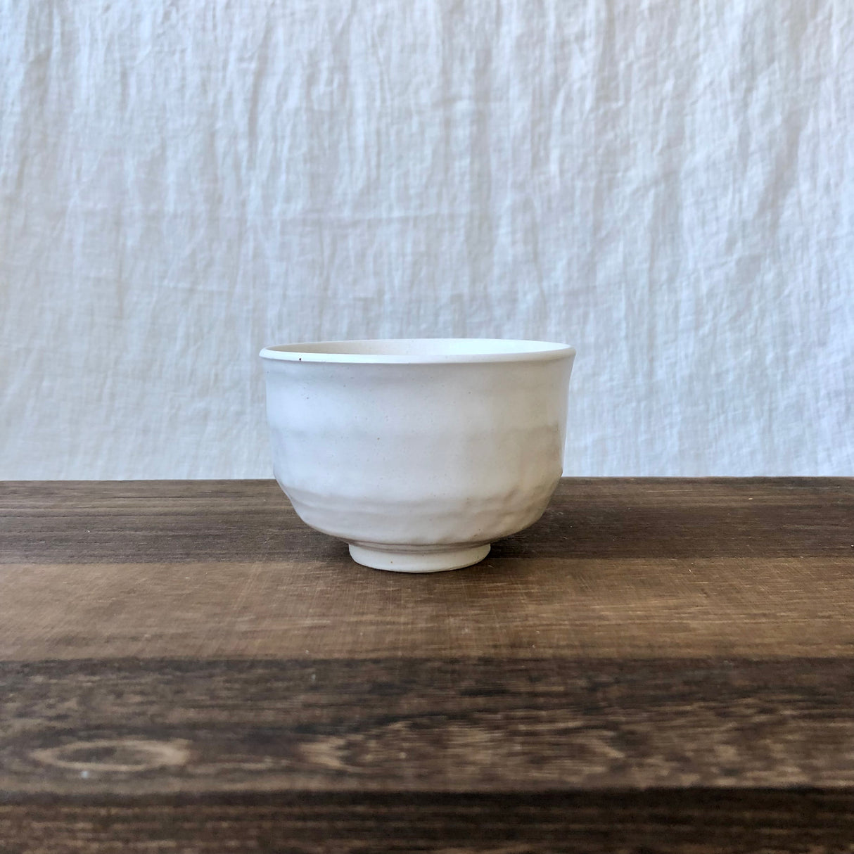 Kizoku Club: White Bizen-yaki Mini Matcha Bowl