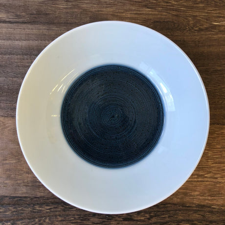 Hakusan Porcelain: Hasamiyaki Bowl - "Threads of Hemp" (Indigo or Sepia)