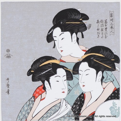 Iyo Yuinoh Center, Furoshiki: Three Beauties of the Kansei Era (small) - Yunomi.life