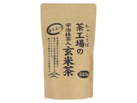 Ooigawachaen Tea Factory: Genmaicha with Matcha 320g (0.7 lbs) 香り立つ宇治抹茶入玄米茶 - Yunomi.life