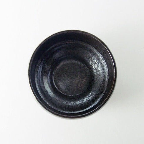 Saikai Ceramics: Hakuwan - Wabikuro, Black Porcelain Matcha Bowl with Gift Box - Yunomi.life