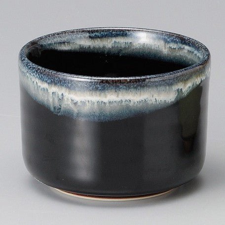 Yamaki Ikai M1412: Black Minoyaki Tenmoku Matcha Tea Bowl - Yunomi.life