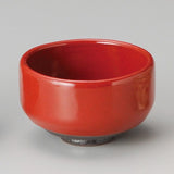 Yamaki Ikai M1441: Minoyaki Akagusuri Red Matcha Tea Bowl by Shotoen 【抹茶碗】正陶赤釉抹茶碗 - Yunomi.life