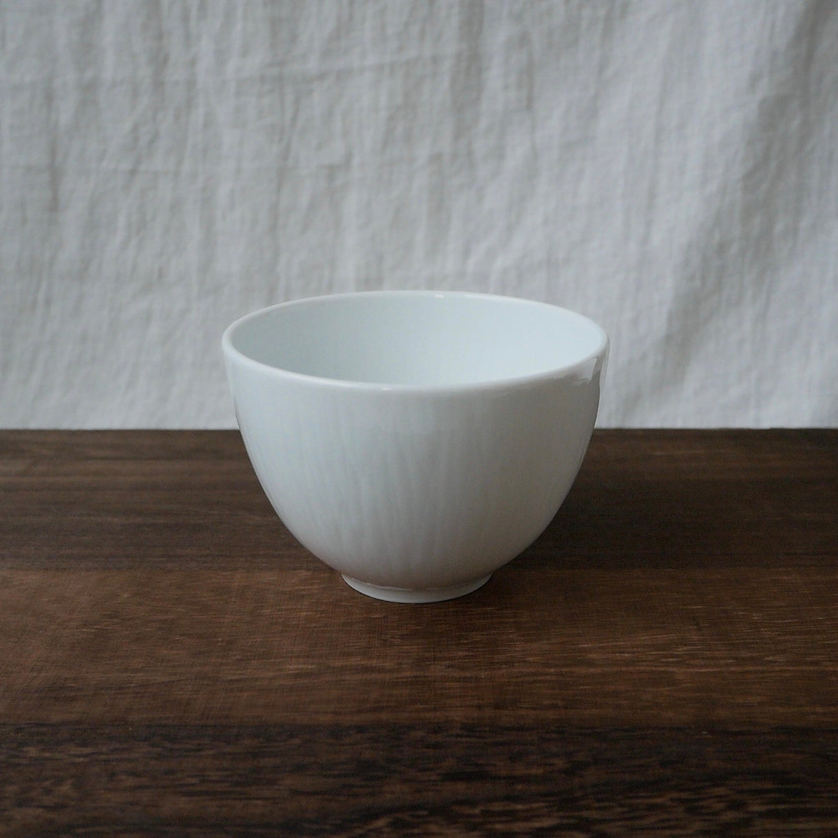 Yamani - Miyama Tableware: "Crease" Matcha Bowl Oribe Green - Yunomi.life