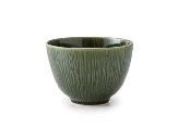 Yamani - Miyama Tableware: "Crease" Matcha Bowl Snow White - Yunomi.life