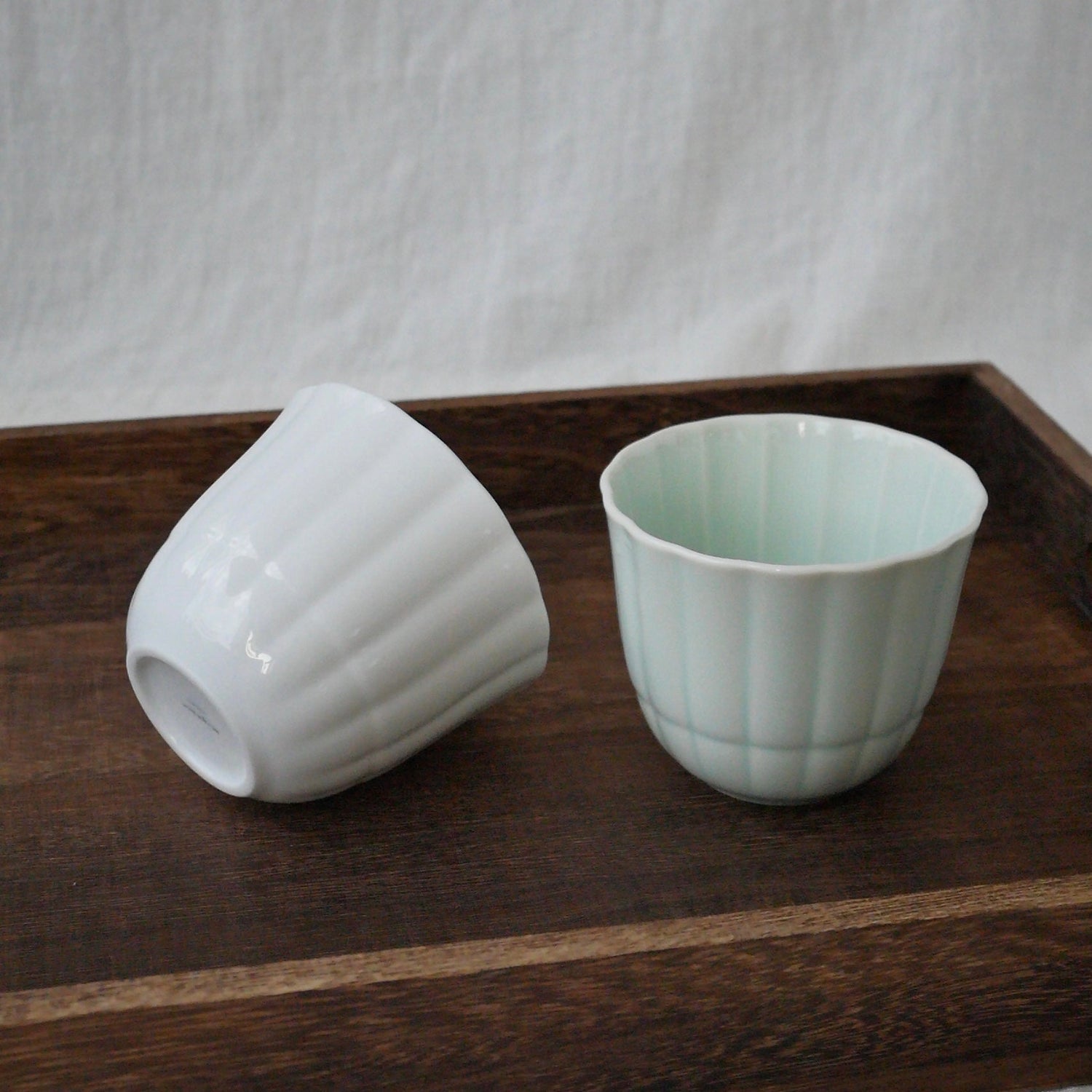 Yamani - Miyama Tableware: Sencha Tea Cup Suzune, White Color - Yunomi.life