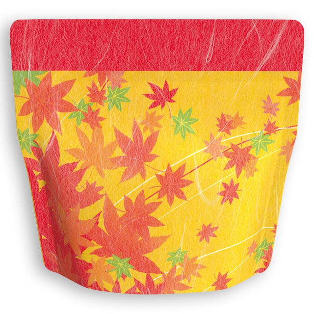 Yoshimura Pack 1373 Resealable Washi Paper Bag Red Leaves もみじ - Yunomi.life