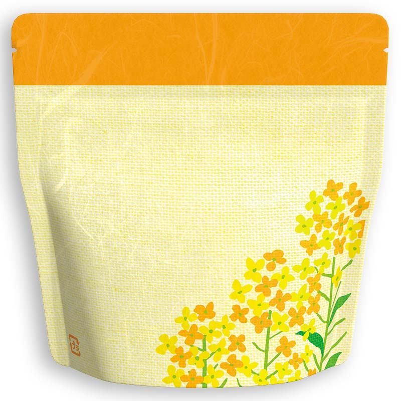 Yoshimura Pack 1451 Resealable Washi Paper Bag Field Mustard 菜の花 - Yunomi.life